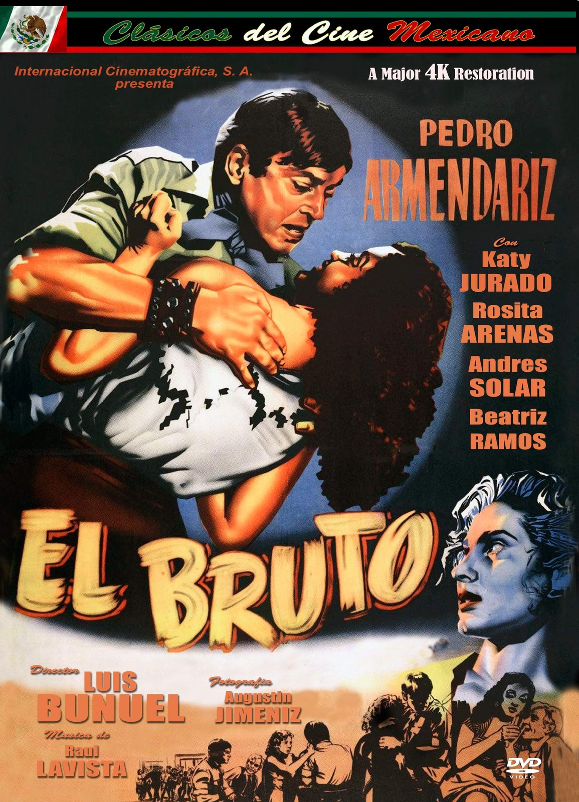 El Bruto (Spanish) (DVD) Pedro Armendáriz Katy Jurado Rosita Arenas Andrés Soler