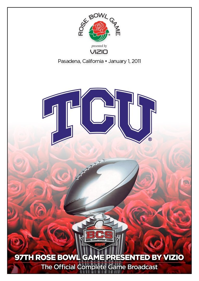 2011 Rose Bowl: Wisconsin vs. TCU (DVD) Wisconsin Badgers TCU Horned Frogs