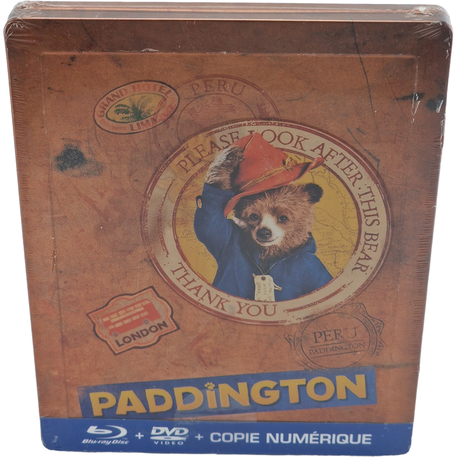 Paddington Blu-Ray + DVD Steelbook Débossé Collezionista Speciale Fnac Lim 2015