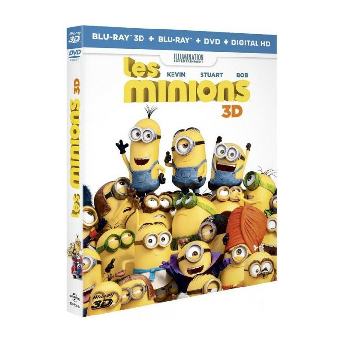 Le Minions Combo Blu-Ray 3D+Blu-Ray+DVD Nuova