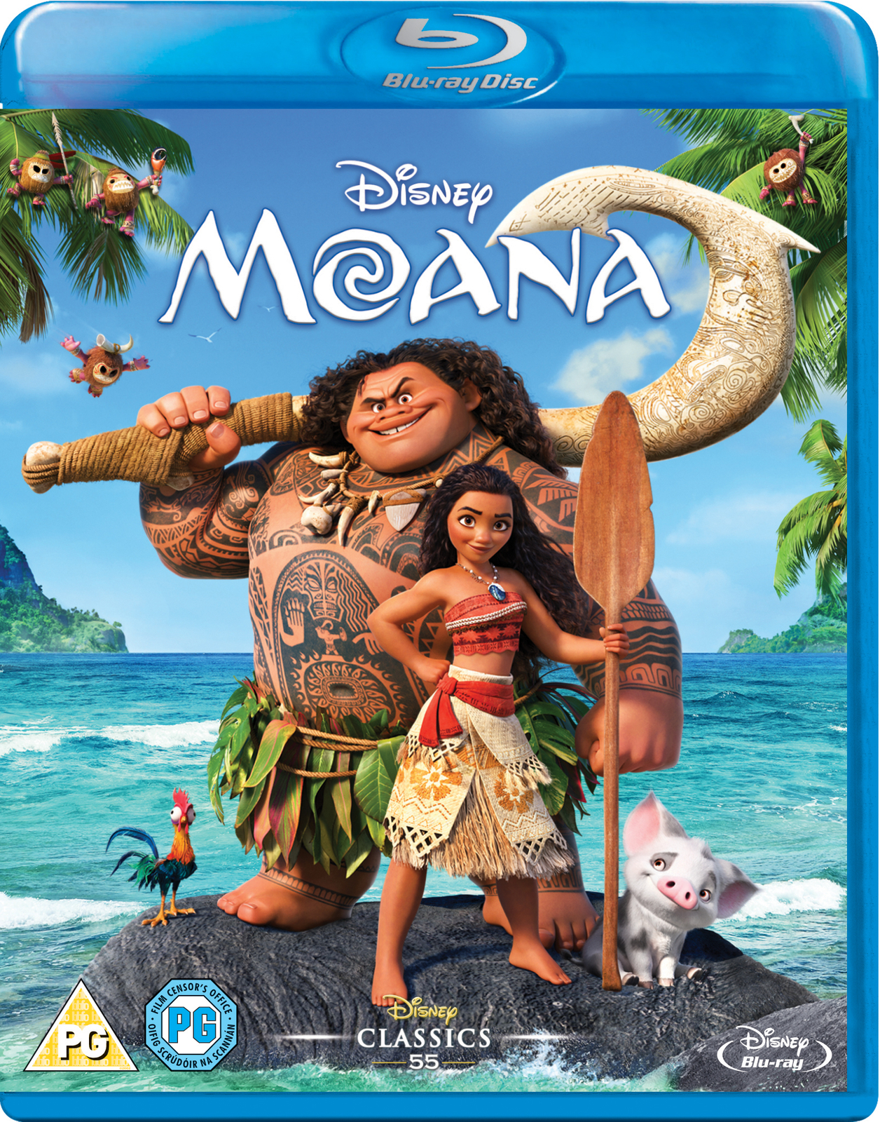 Moana (Blu-ray) Auli'i Cravalho Dwayne Johnson Rachel House Jermaine Clement