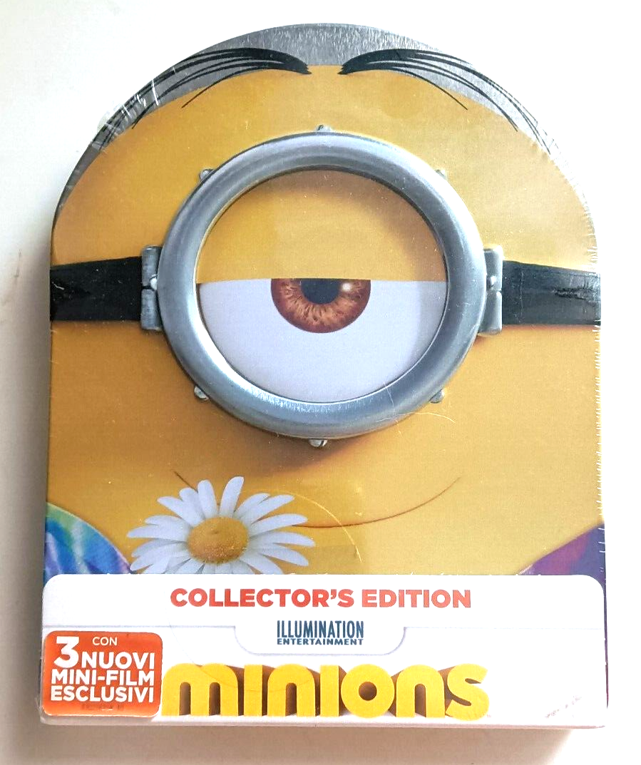 MINIONS COLLECTOR'S EDITION ILLUMINATION  BLU RAY 3 NUOVI MINI FILM NEW  M