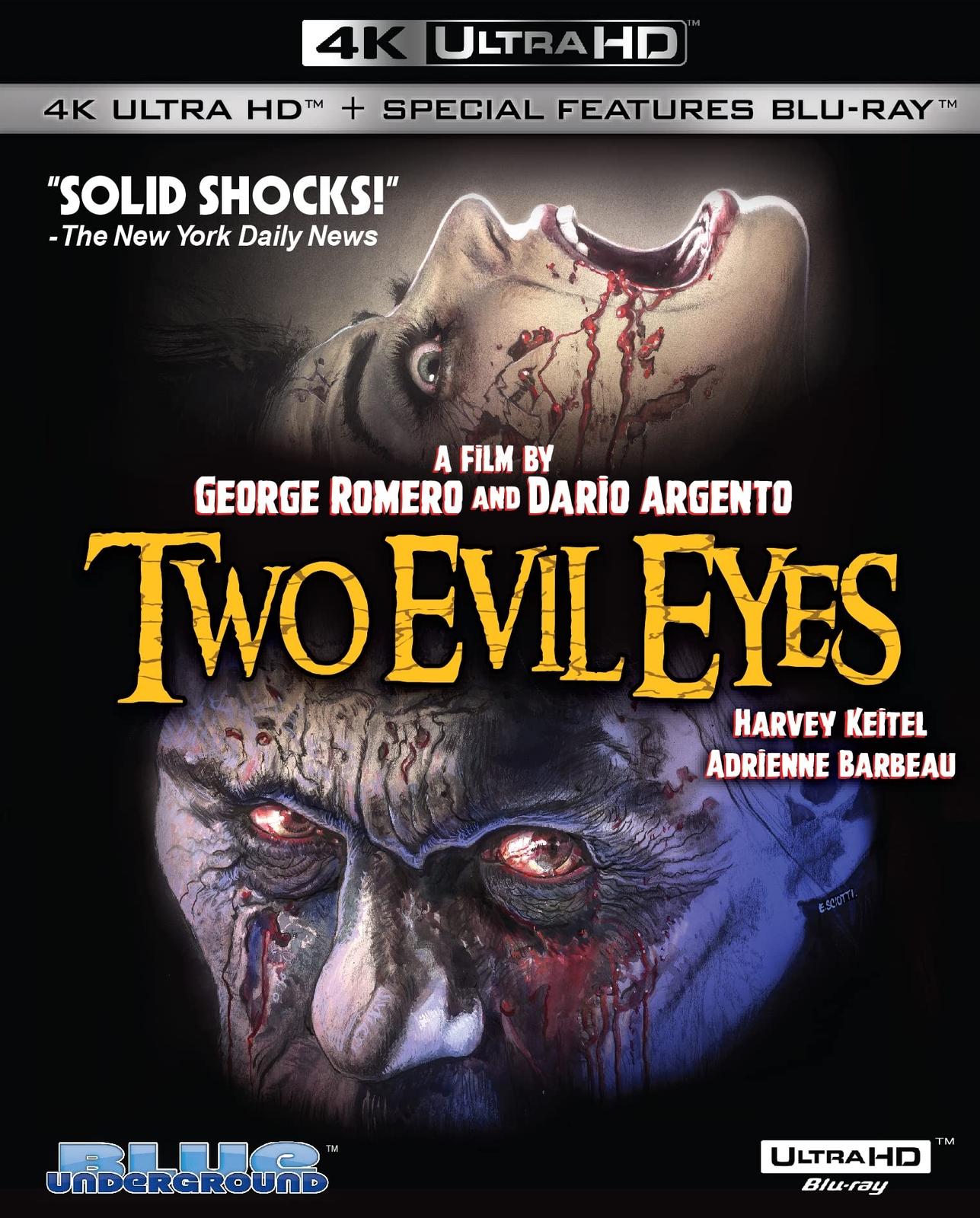TWO EVIL EYES (Blu-ray) Adrienne Barbeau Ramy Zada E. G. Marshall Barbara Bryne