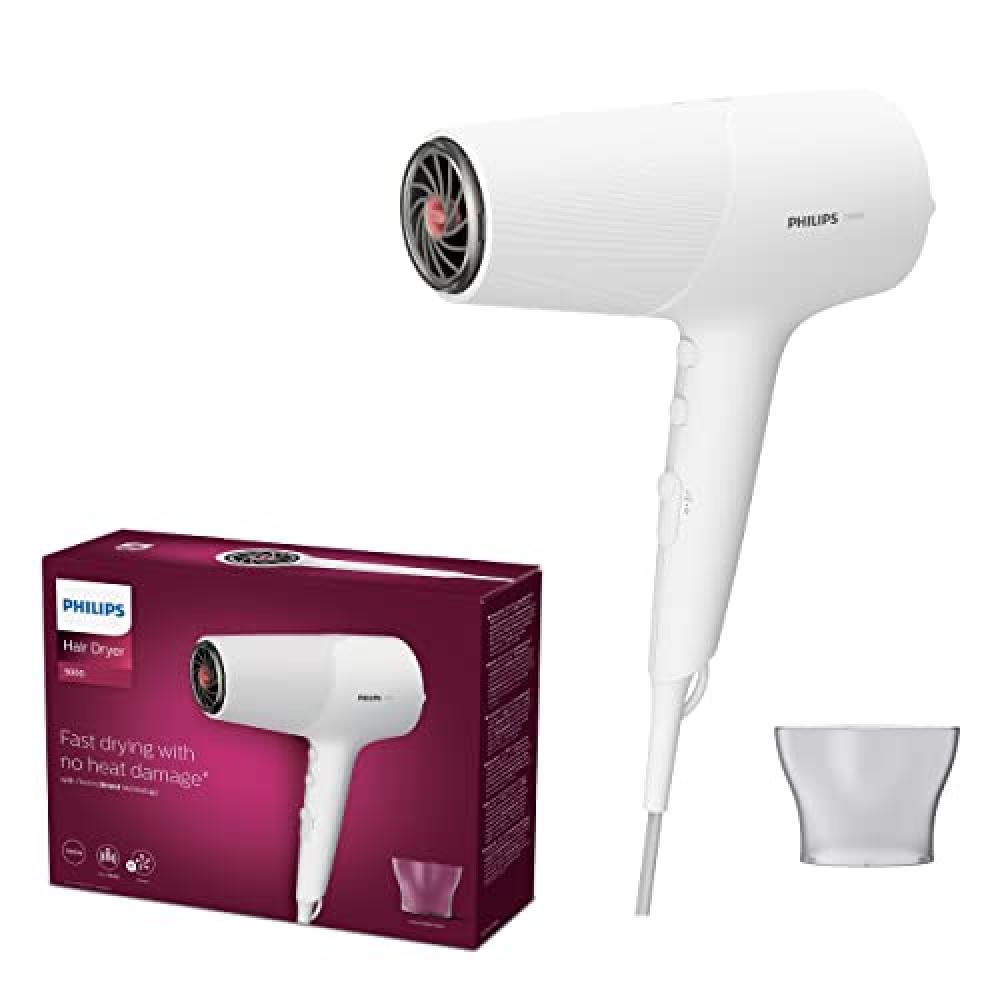 PHILIPS Asciugacapelli serie 5000 con tecnologia termoprotettiva, 3 livelli di r