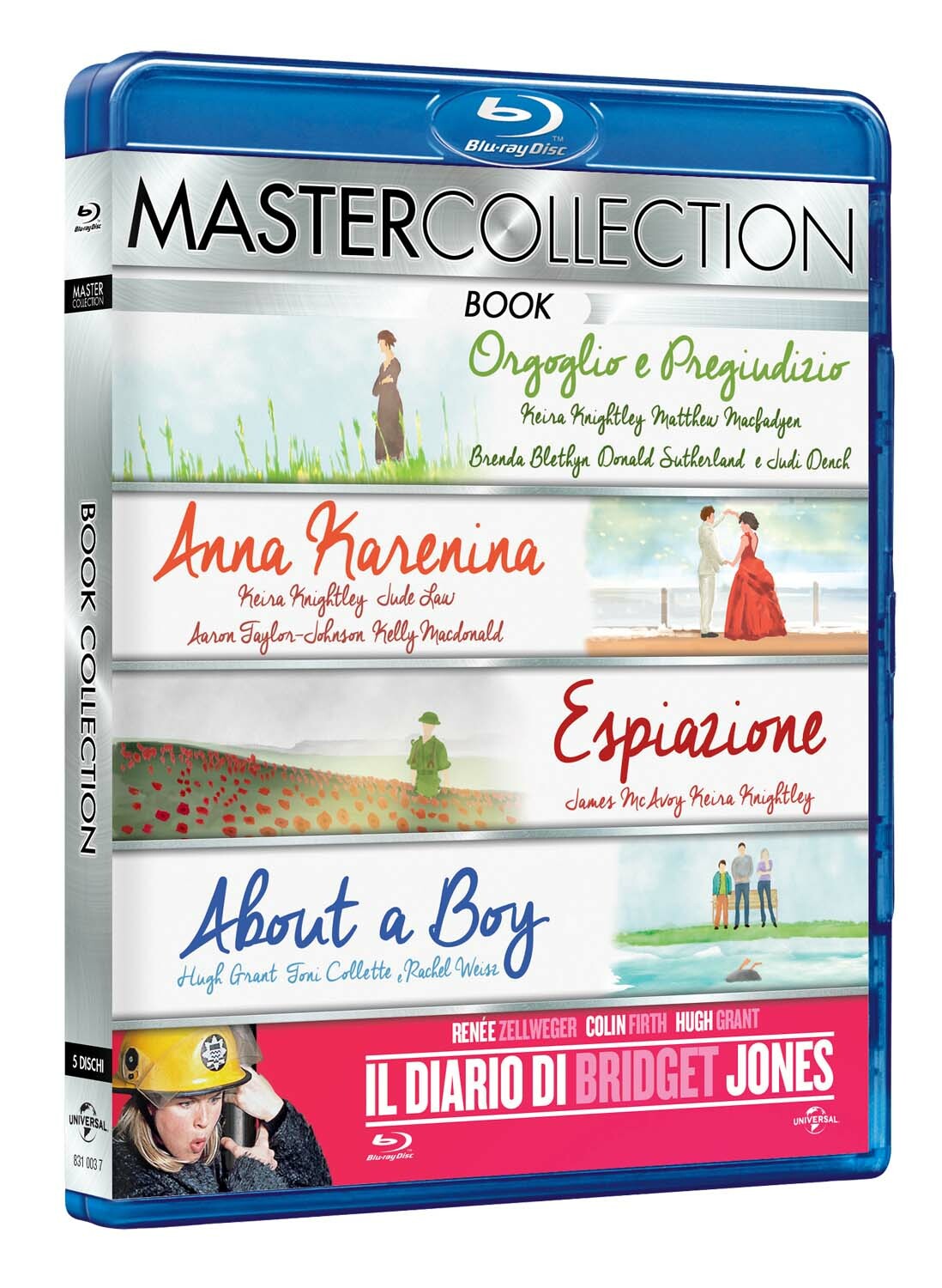 BOOK MASTER COLLECTION  5 BLU-RAY  COFANETTO