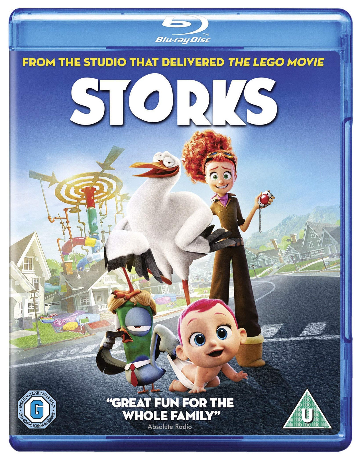 Storks (2016) (Blu-ray) Andy Samberg Danny Trejo Jennifer Aniston Jordan Peele
