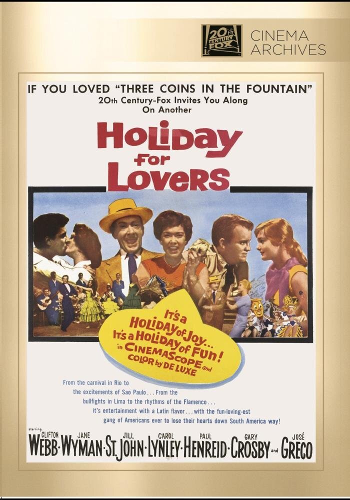 Holiday For Lovers (DVD) Carol Lynley Clifton Webb Jane Wyman Jill St. John