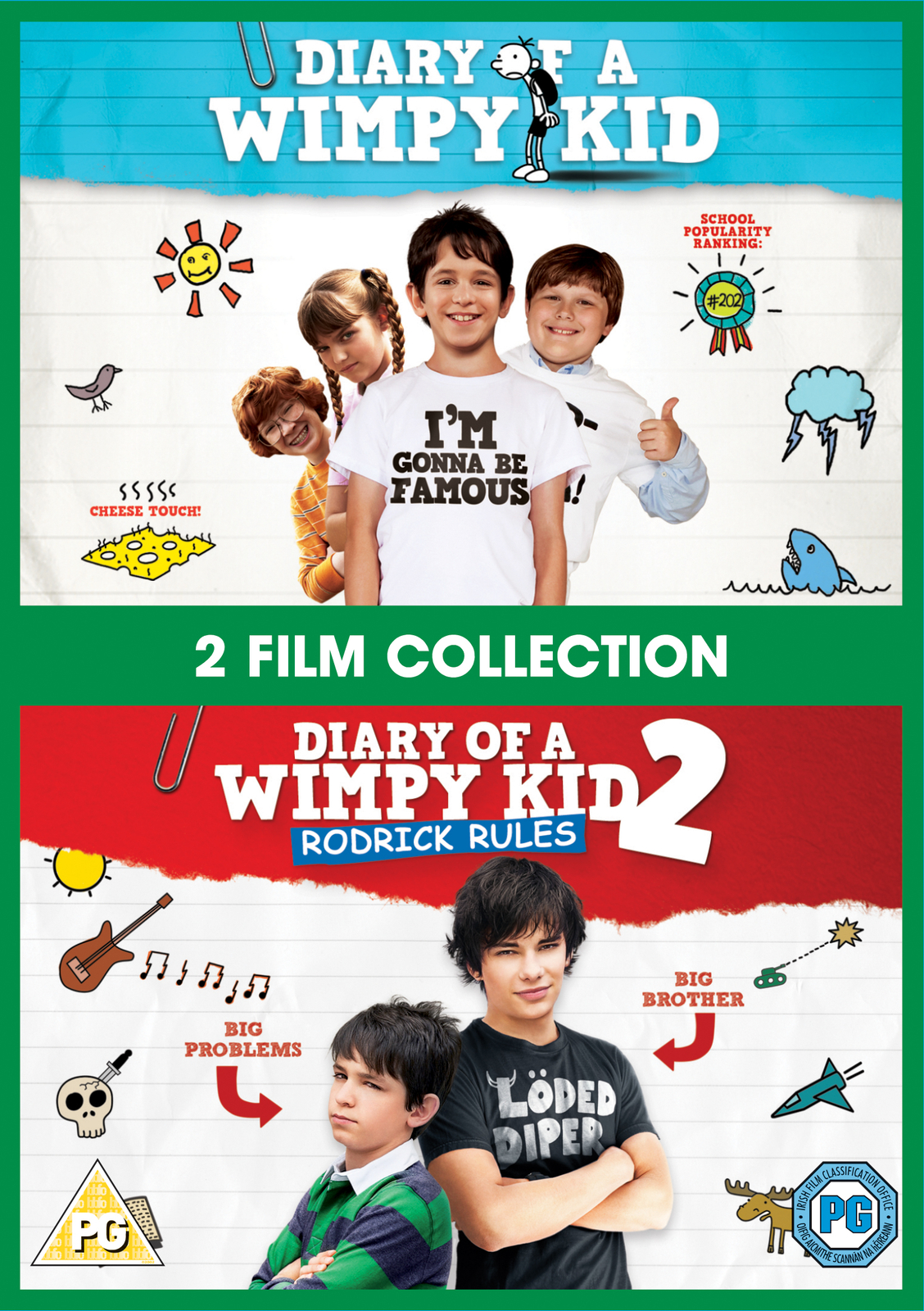 Diary of a Wimpy Kid 1 and 2 (DVD) Peyton List Zachary Gordon Rachael Harris