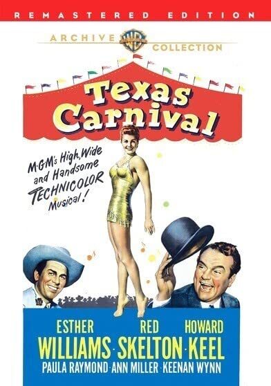 Texas Carnival (DVD) Esther Williams Howard Keel Keenan Wynn Paula Raymond