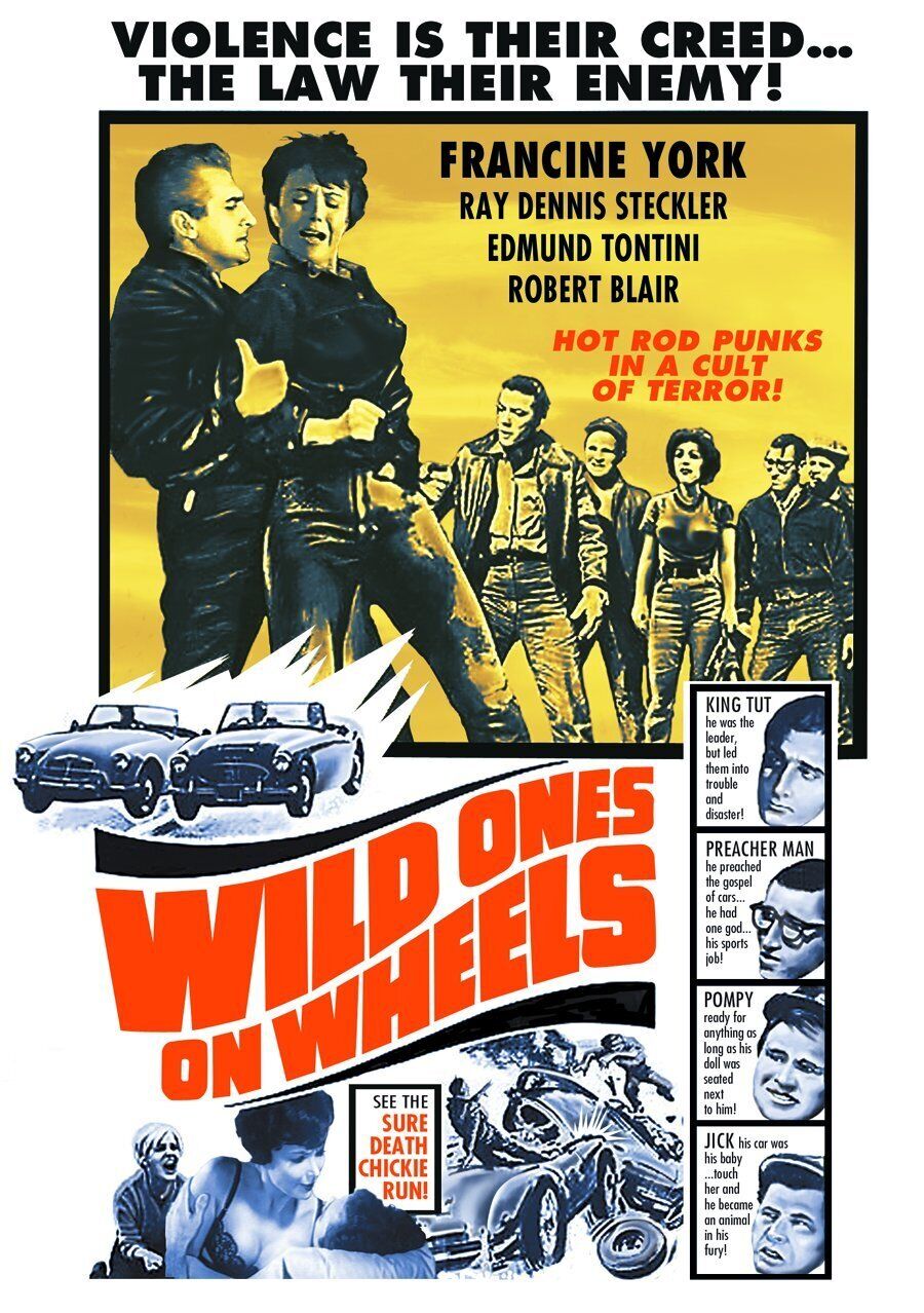 Wild Ones on Wheels (DVD) Francine York Ray Dennis Steckler