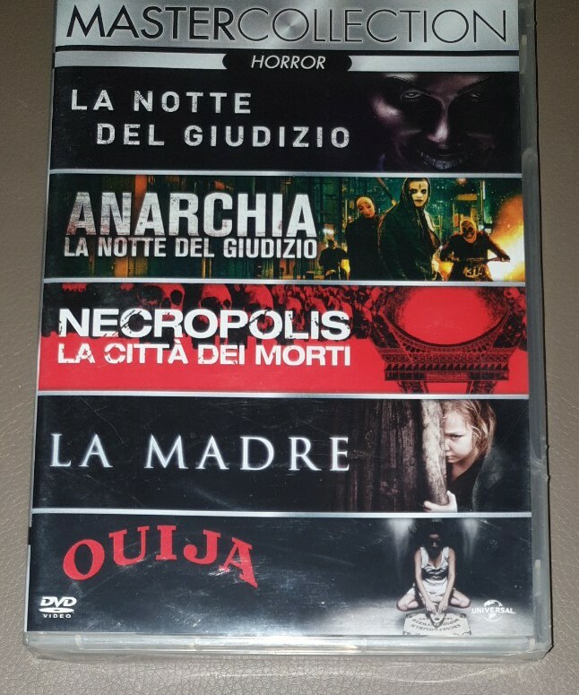 HORROR MASTER COLLECTION5DVD OUIJA.LA MADRE.NECROPOLIS.NOTTE DEL GIUDIZIO.ANARC1
