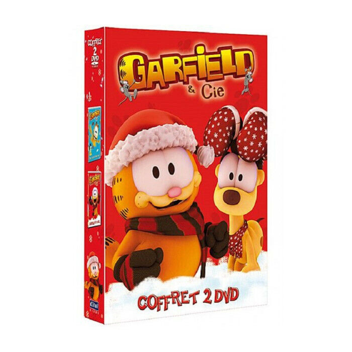 Garfield & Cie Gatto Plane per Me + Garfield Festa Natale Cofanetto DVD Nuova
