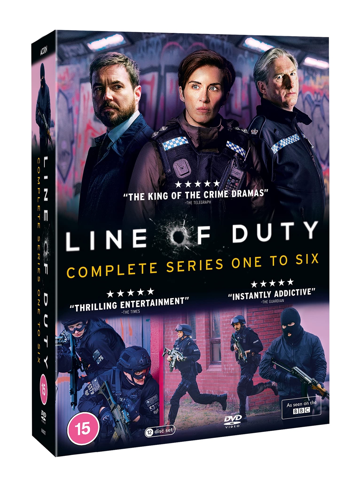 Line of Duty - Series 1-6 Complete Box Set (DVD) Adrian Dunbar Vicky McClure