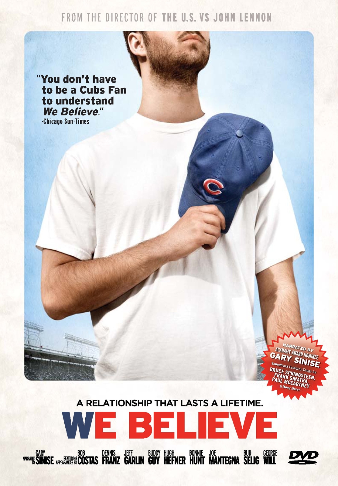 WE BELIEVE: A Relationship That Lasts a Lifetime (DVD) Gary Sinise Lou Piniella
