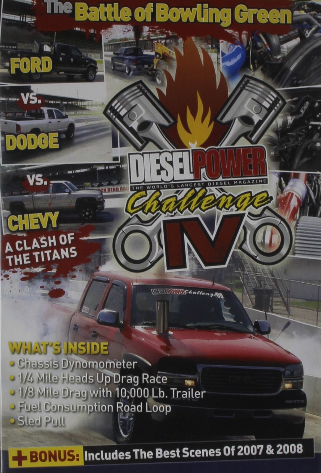 Diesel Power Challenge IV (DVD) 4 Wheel Parts Airaid AMS Oil Bank Power Dyno Run