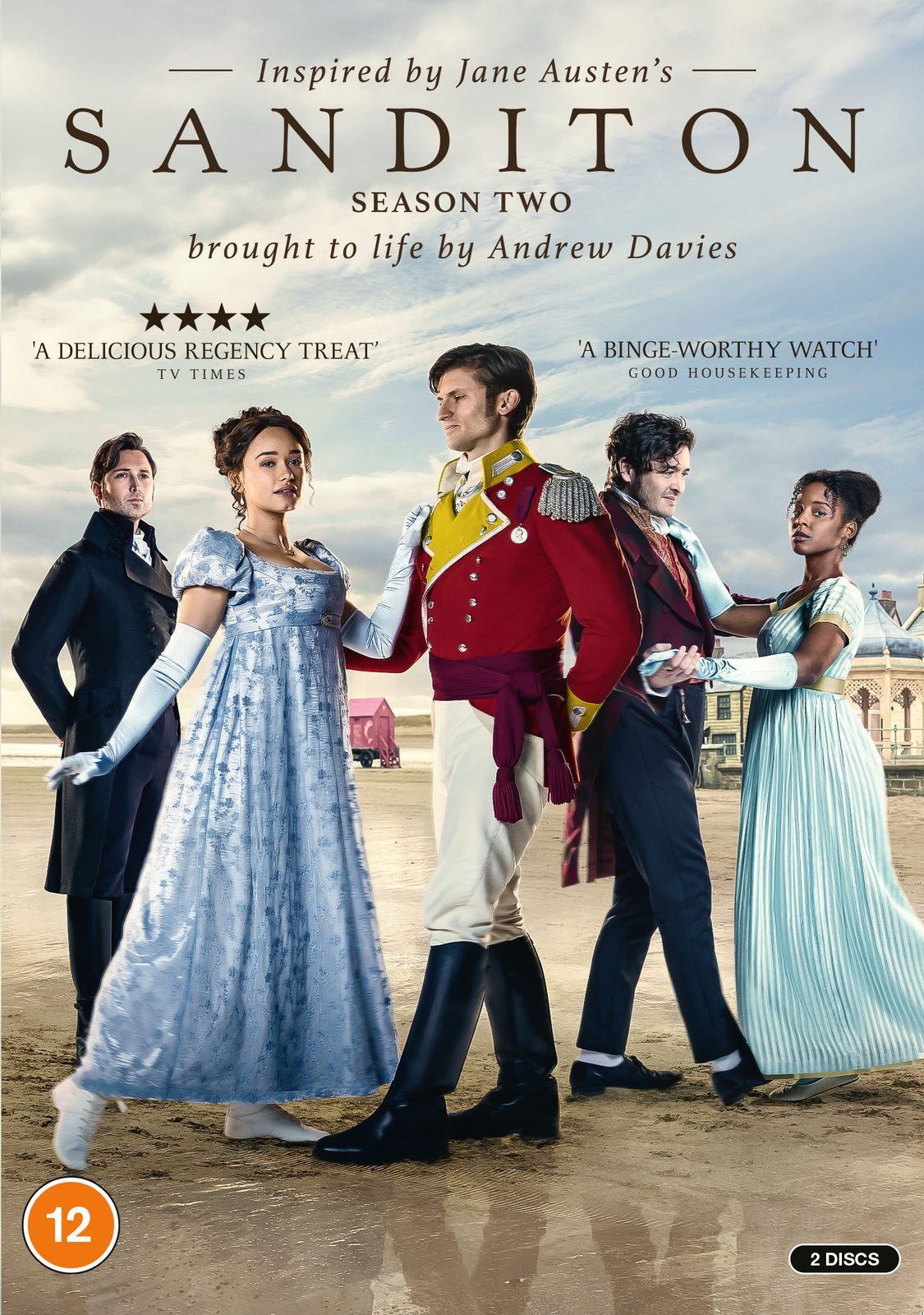 Sanditon: Season Two (DVD) Alexander Vlahos Theo James Jack Fox Tom Weston-Jones