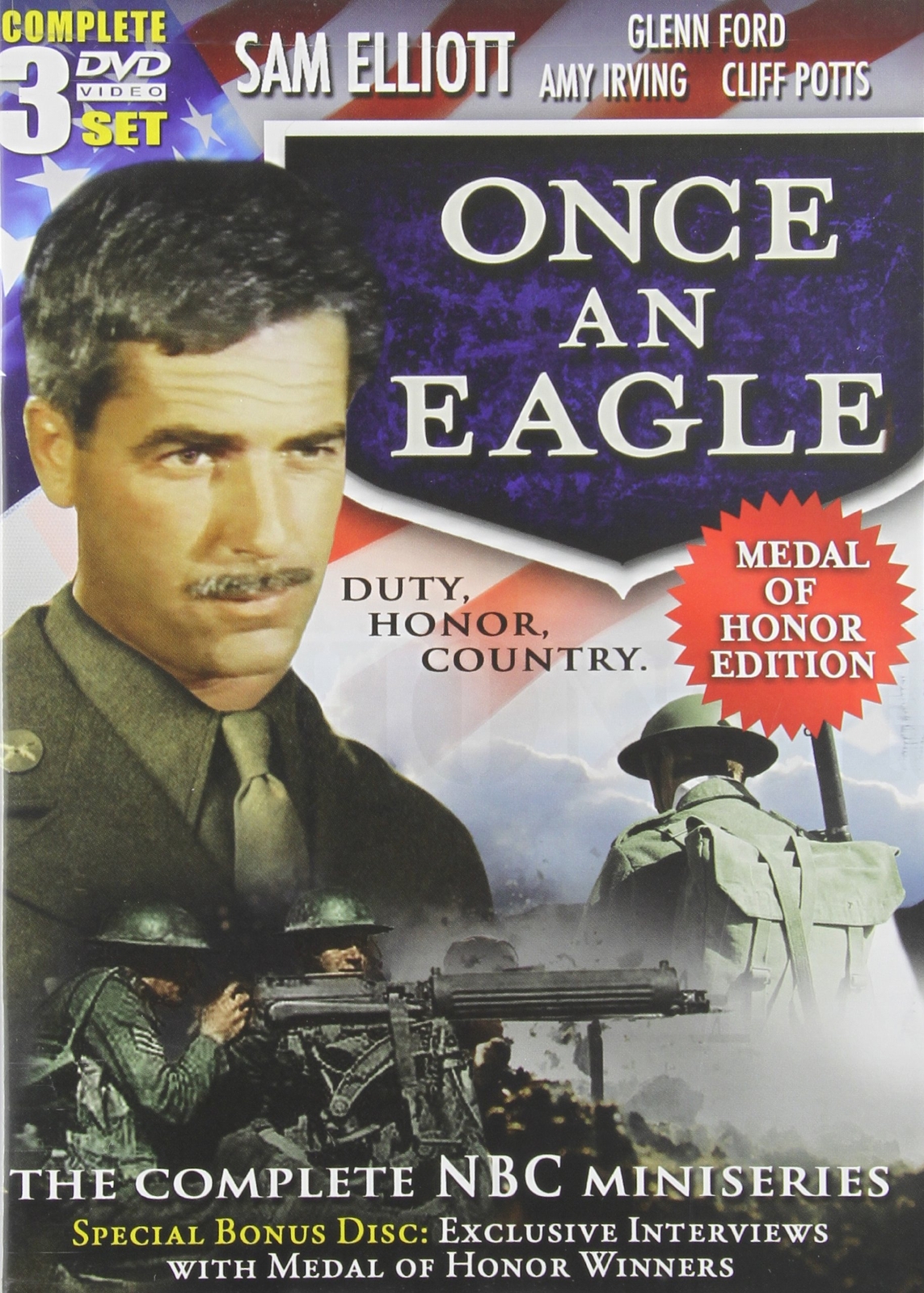 Once an Eagle (DVD) Glenn Ford James Cromwell Cliff Potts Amy Irving Sam Elliott