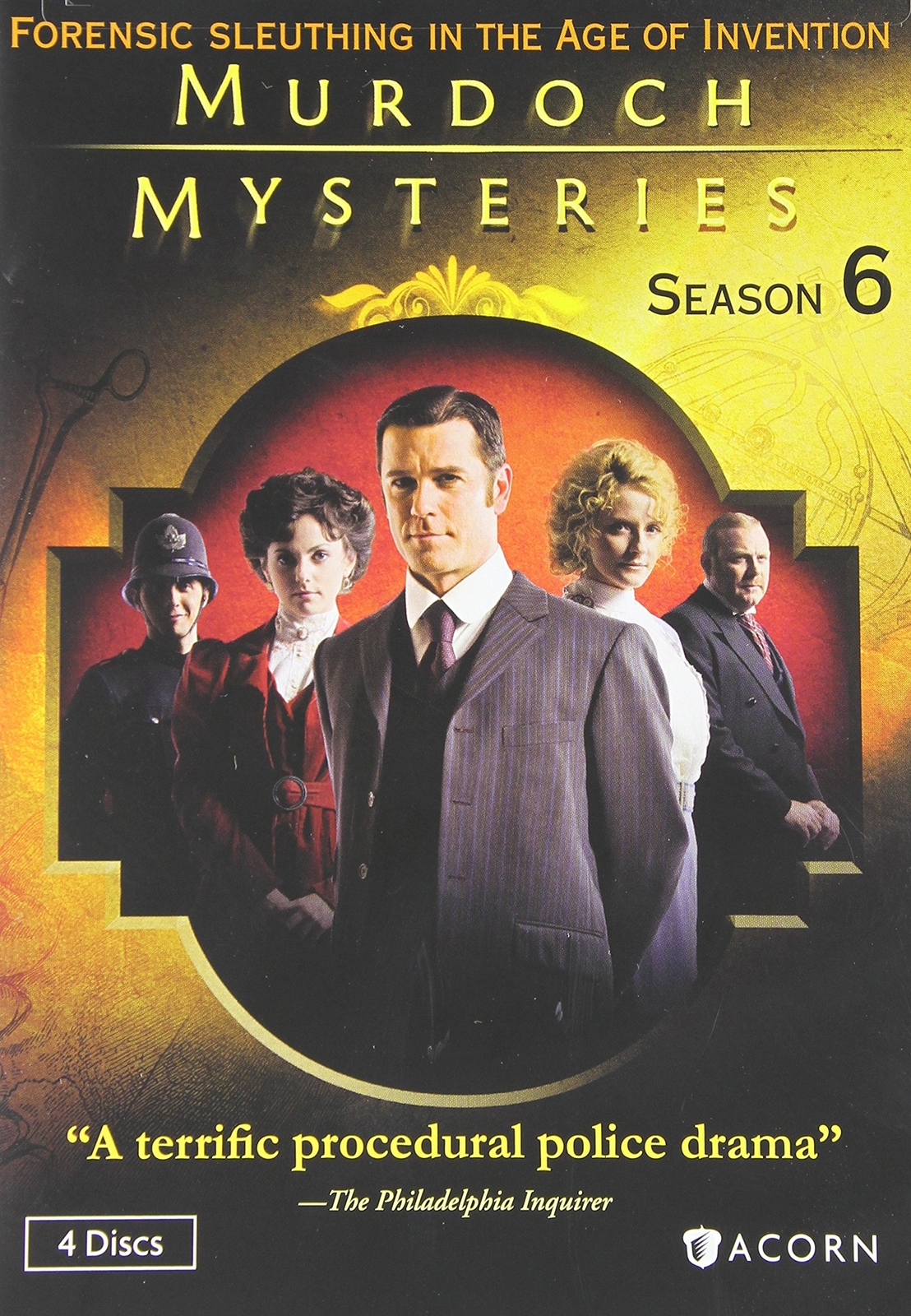 Murdoch Mysteries: Season 6 (DVD) Yannick Bisson Helene Joy Jonny Harris