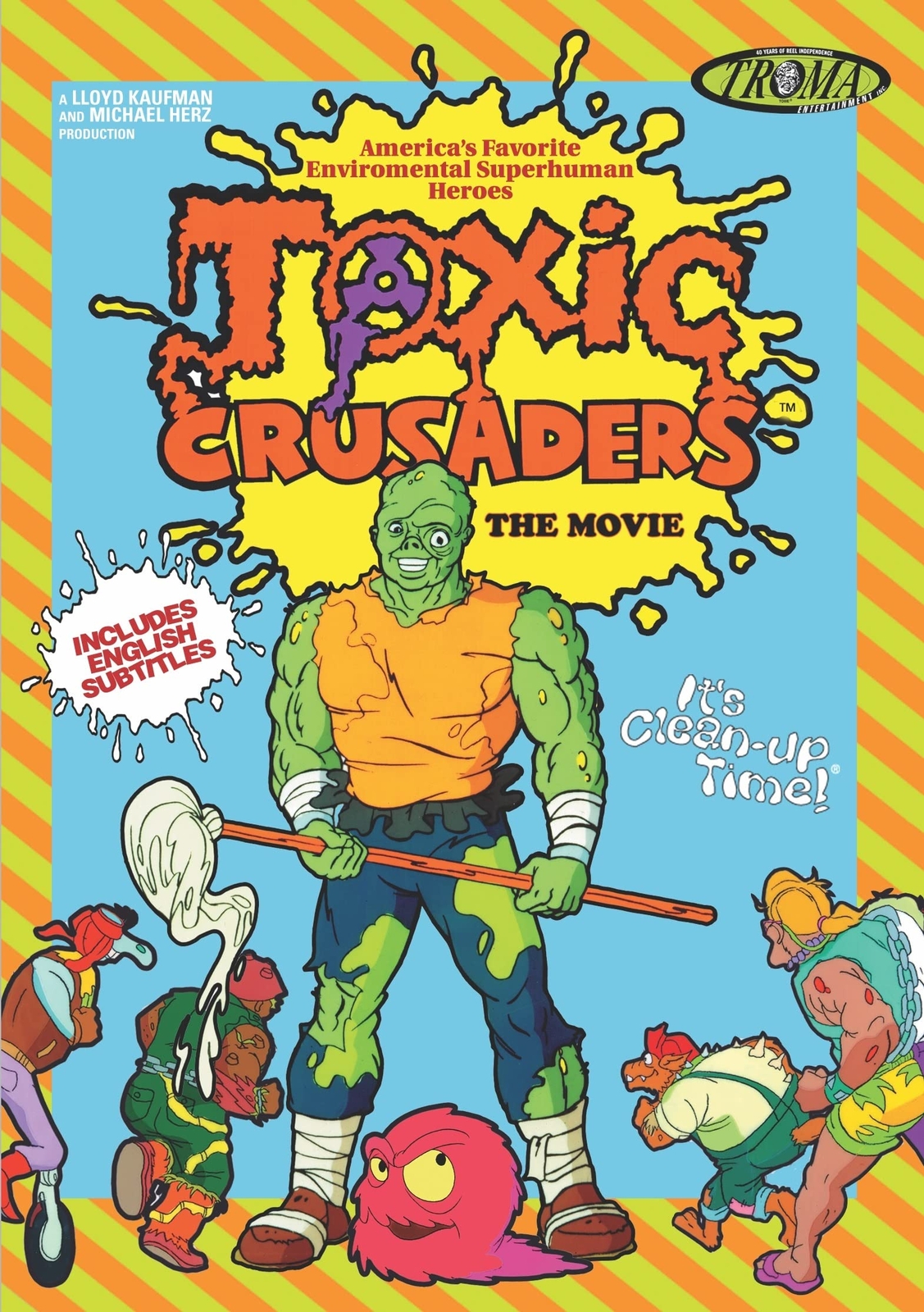 Toxic Crusaders the Movie (DVD) Gregg Berger John Mariano Susan Blu