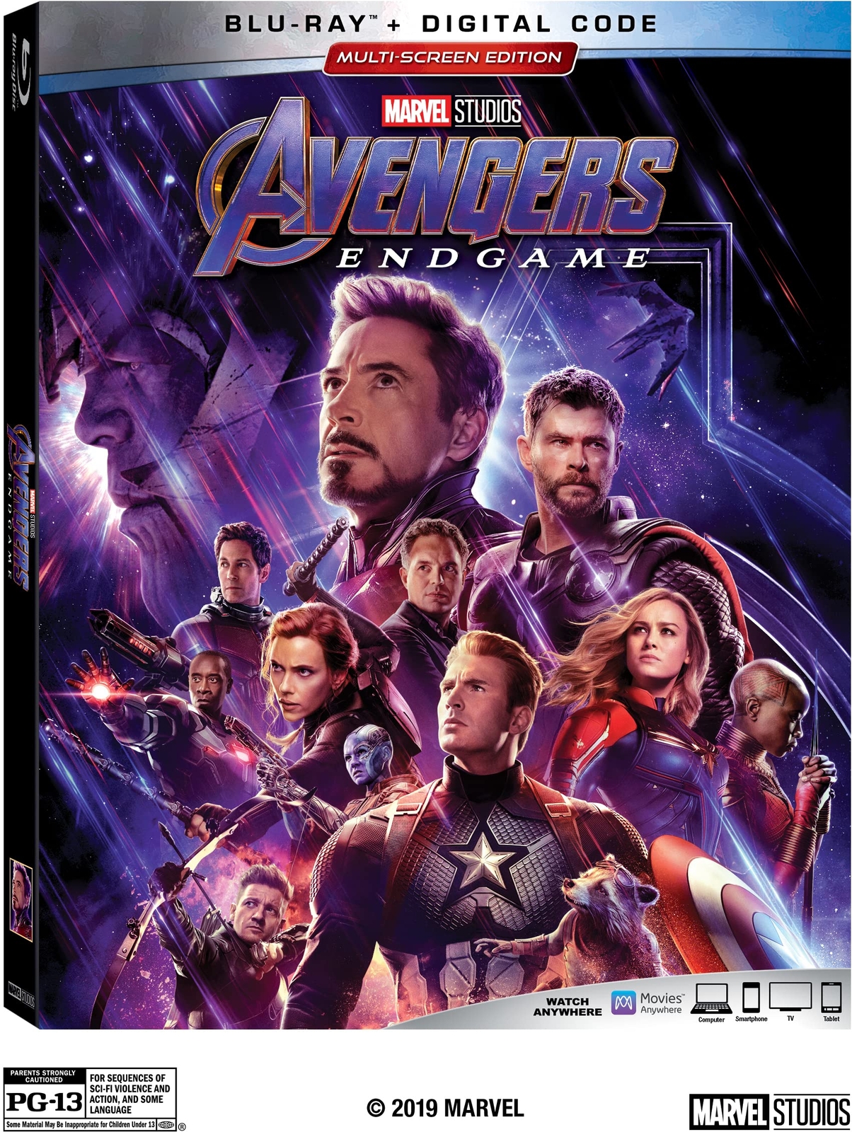 AVENGERS: ENDGAME (Blu-ray) Robert Downey Chris Evans Mark Ruffalo