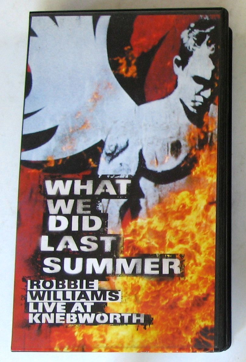 ROBBIE WILLIAMS - WHAT WE DID LAST SUMMER LIVE AT KNEBWORTH - VHS Nuova Unplayed