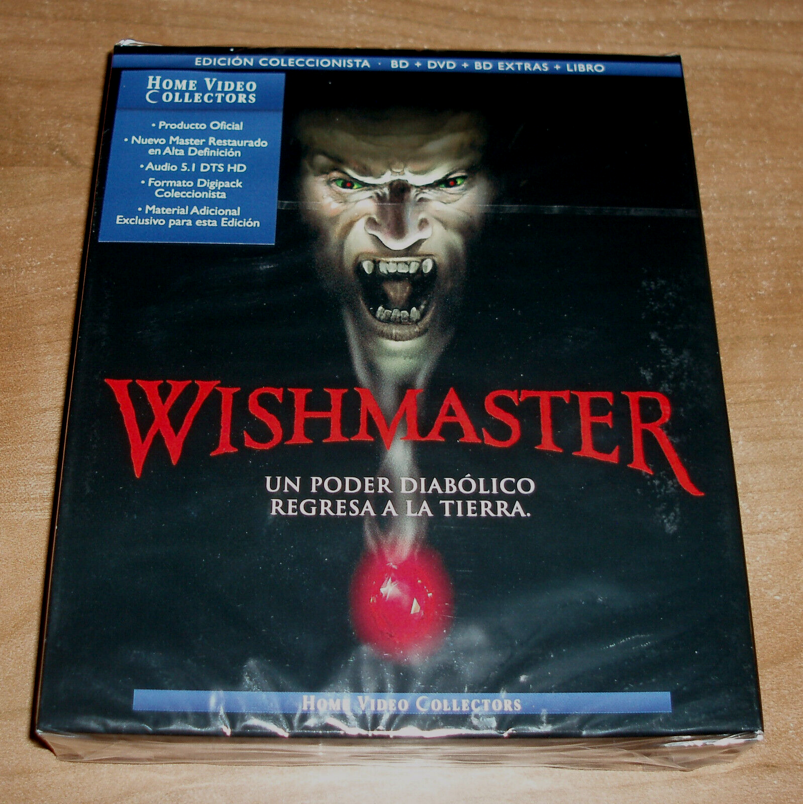 Wishmaster Edizione Collezzionista Bd + DVD + Br Extra + Libro Nuovo Sigillato
