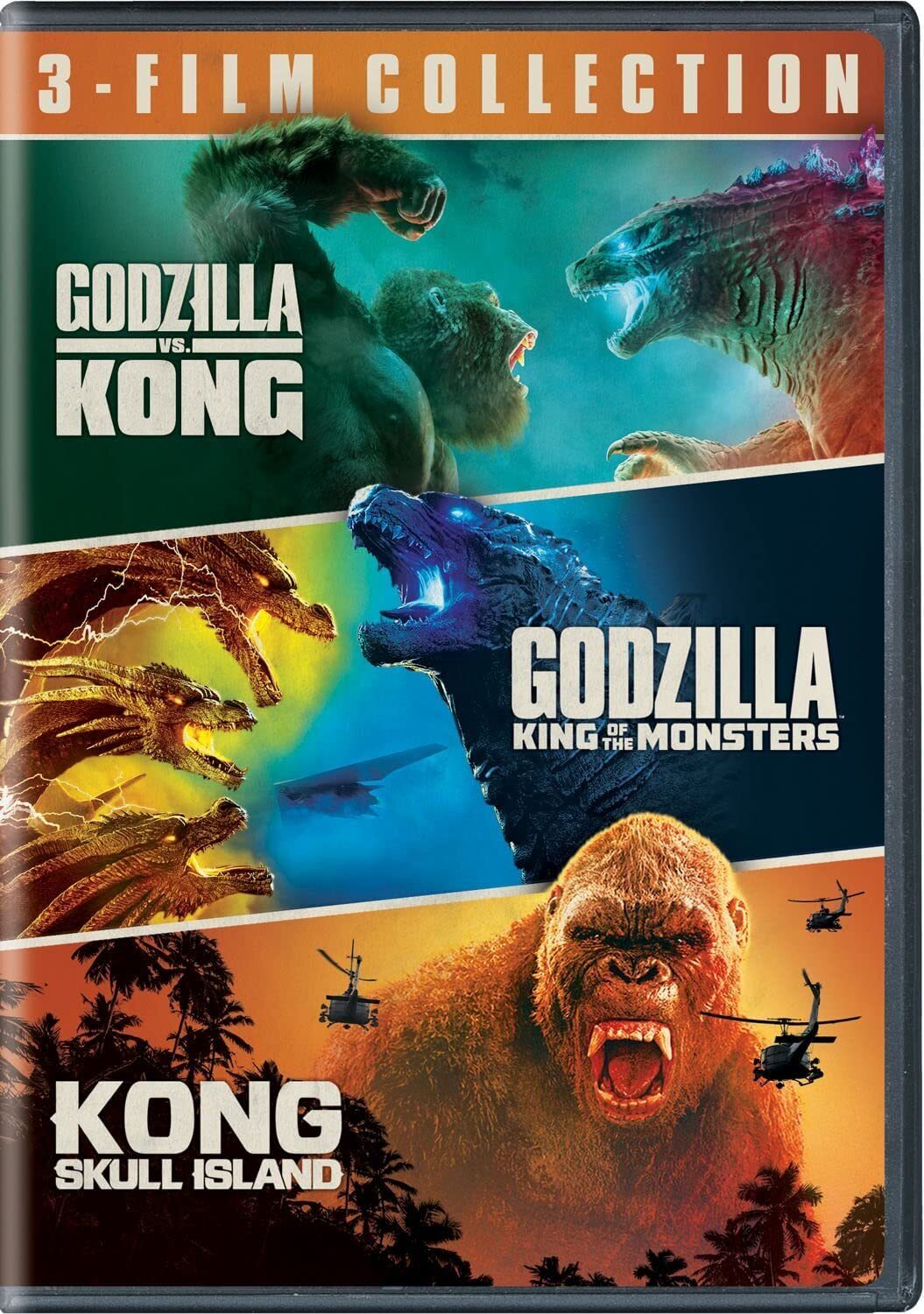 Godzilla vs. Kong/Godzilla: King of the Monsters/Kong: Skull Island (3-Fil (DVD)