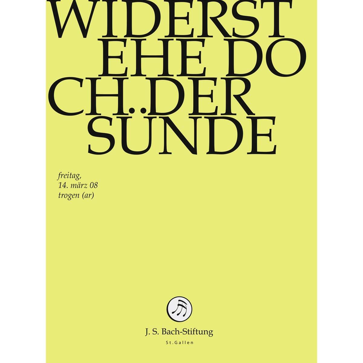 Widerstehe Doch der Sünde (DVD) J.S.Bach-Stiftung Lutz Rudolf