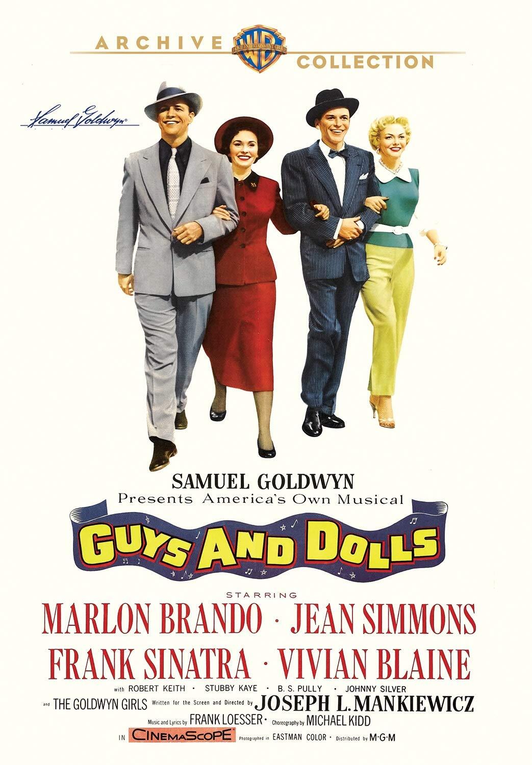 Guys And Dolls (DVD) Frank Sinatra Jean Simmons Marlon Brando Stubby Kaye