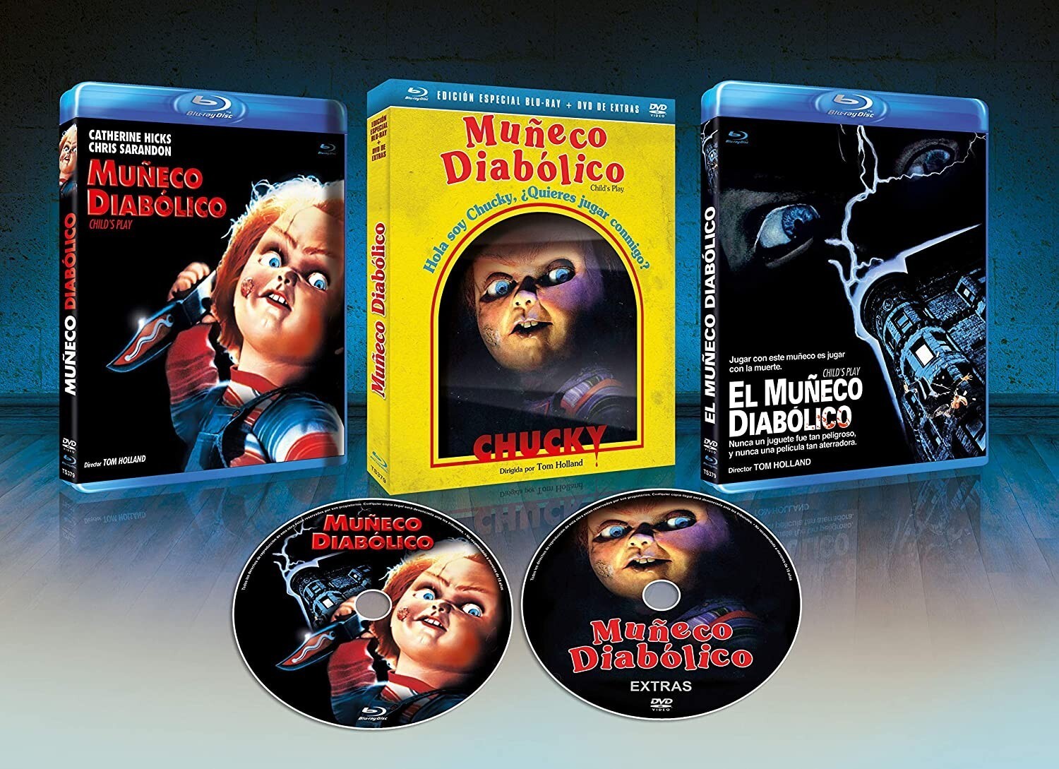 Muñeco Diabolico BD + DVD de Extras + Slip Cover  1988 Child's Play [Blu-ray]