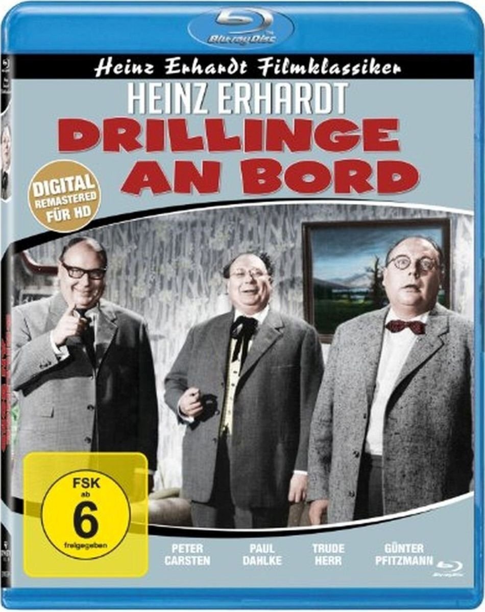 Drillinge an Bord (Heinz Erhardt Filmklassiker) (Blu-ray) Heinz Erhardt