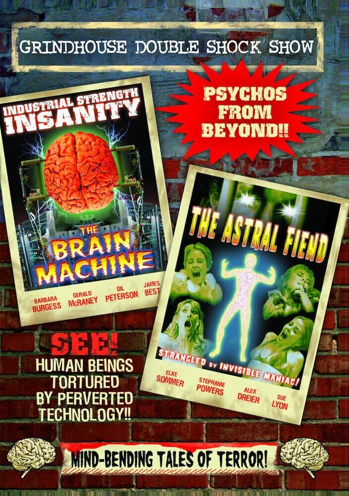 Grindhouse Double Shock Show: The Brain Machine (1976) / The Astral Fiend  (DVD)