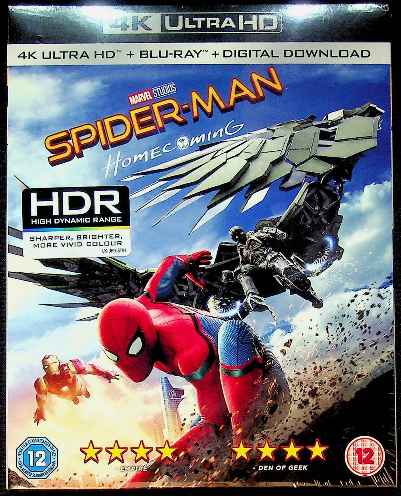EBOND Spider-man Homecoming 4k Ultra Hd + Blu-ray + Digital Copy Uk Ed. D262015