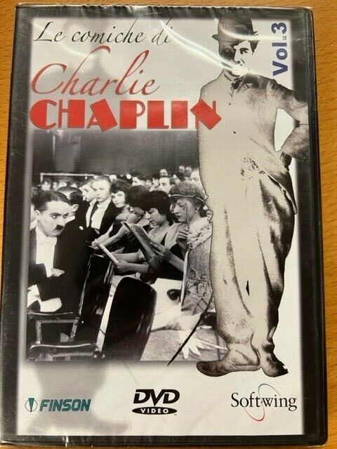 LE COMICHE DI CHARLIE CHAPLIN DVD VOLUME 3 / 3 EPISODI 1914-1915 NEW SIGILLATO☆
