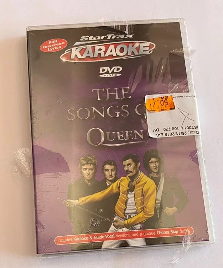 THE SONGS OF QUEEN FREDDIE MERCURY "THE SONGS OF QUEEN" RARE DVD KARAOKE SEALED