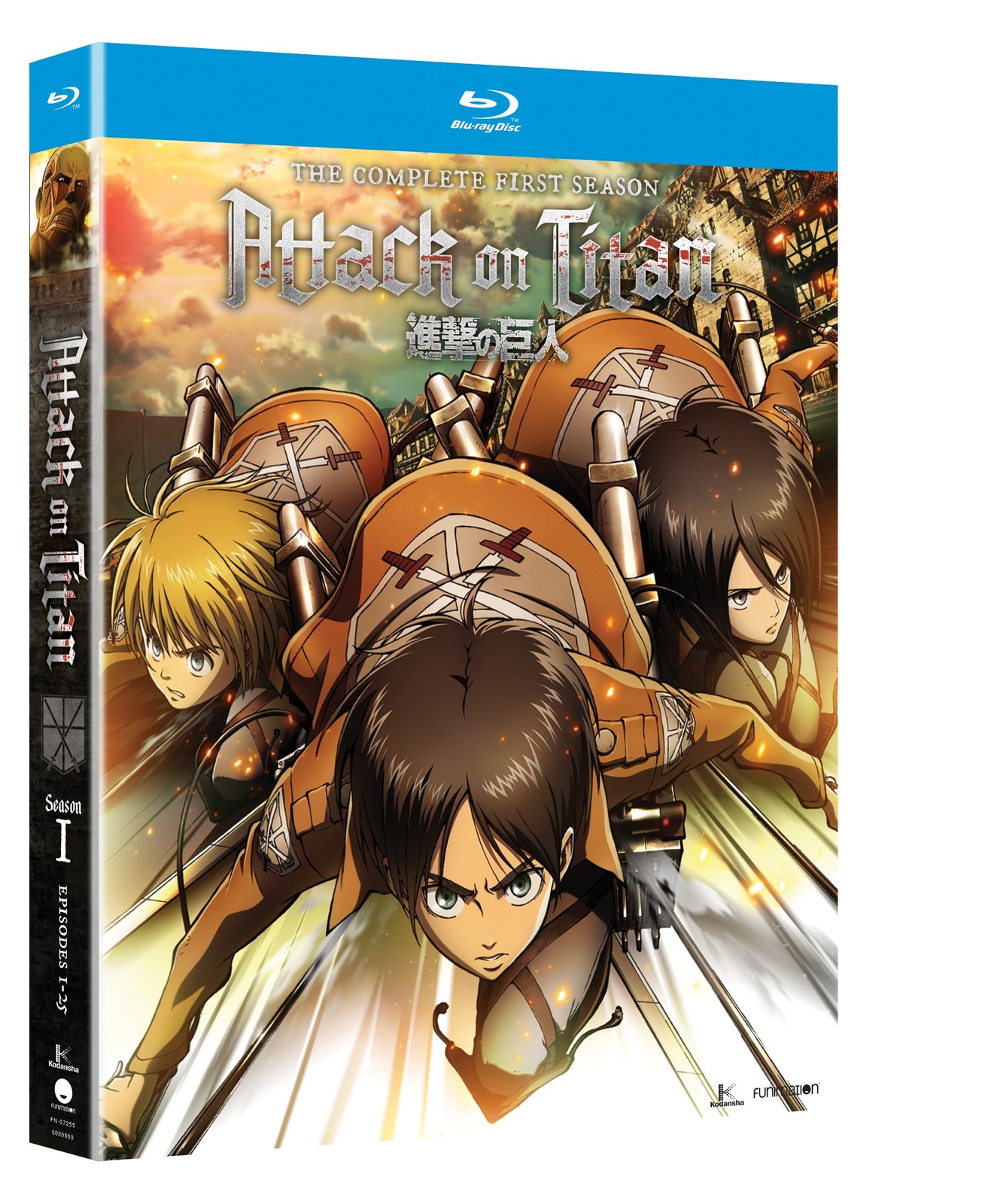 Attack on Titan: Complete Season One (Blu-ray) Bryce Papenbrook Trina Nishimura