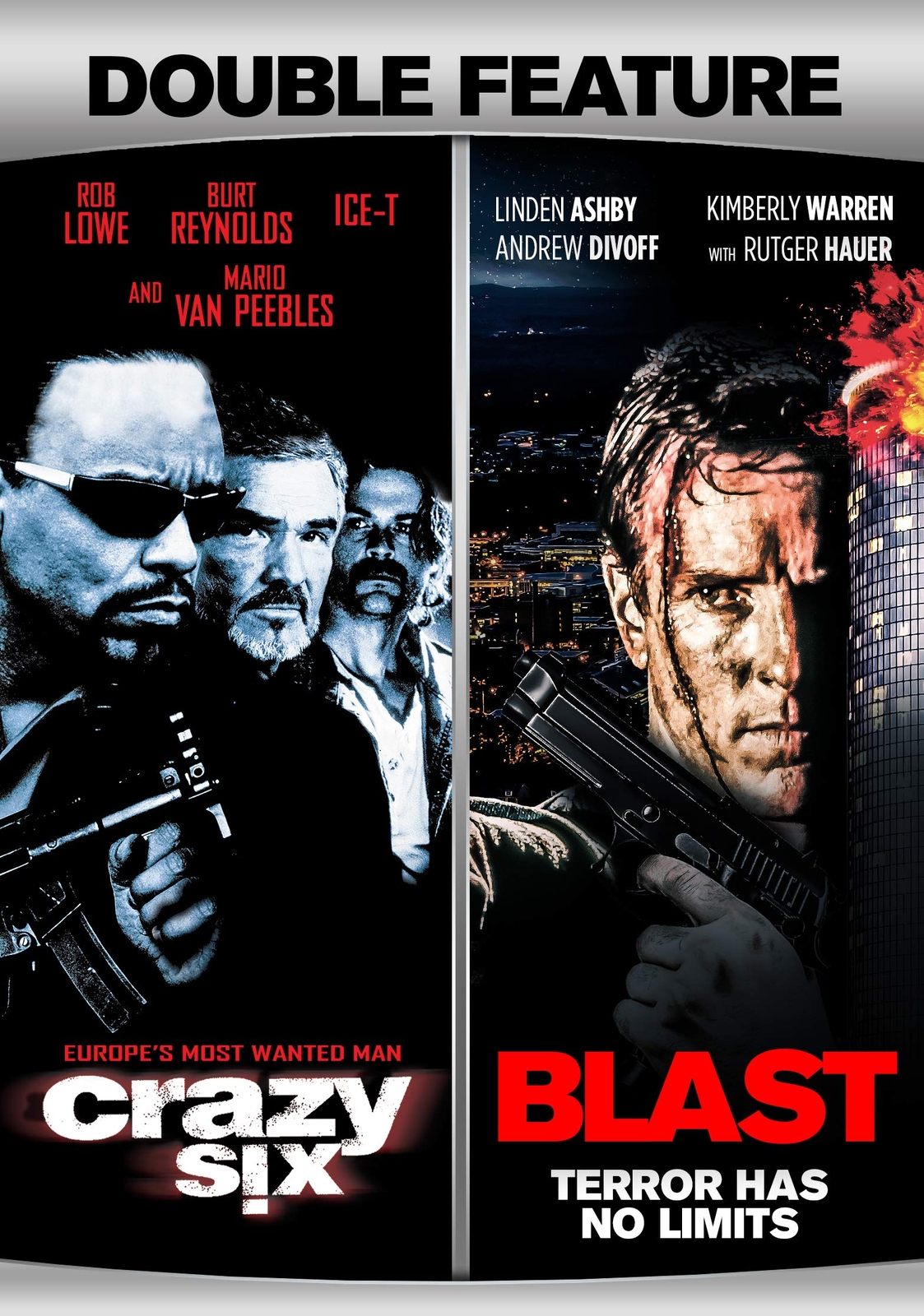 Crazy Six + Blast (Action Double Feature) (DVD) Burt Reynolds Rob Lowe Ice-T