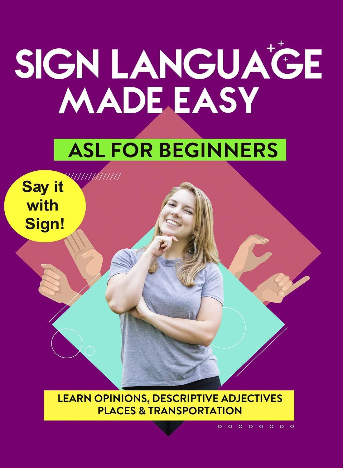 American Sign Language Made Easy - Learn Opinions, Descriptive Adjectives, (DVD)