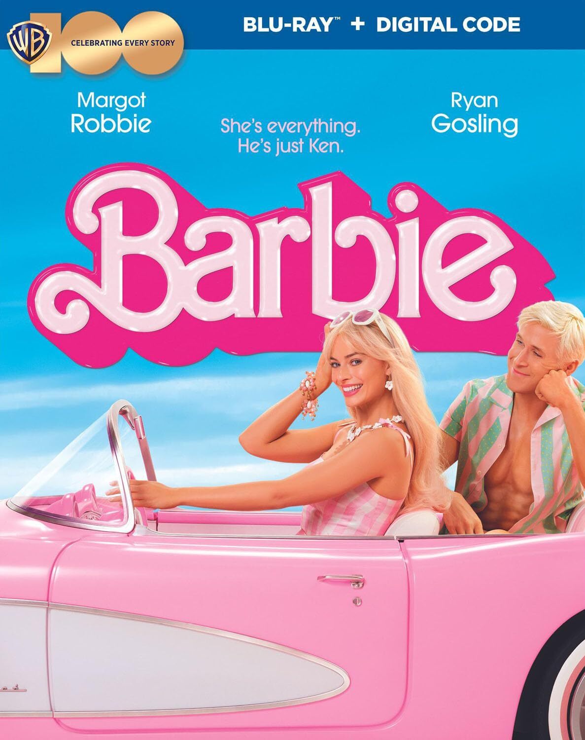 Barbie (Blu-Ray + Digital) (Blu-ray) margot robbie ryan gosling will ferrell