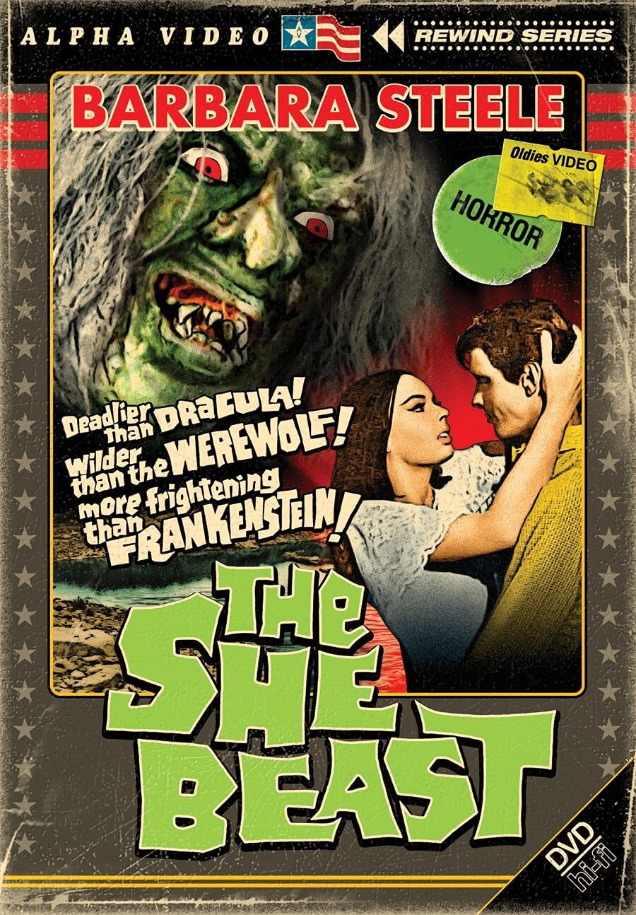The She Beast (Retro Cover Art) (DVD) Barbara Steele Ian Oglivy John Karlsen