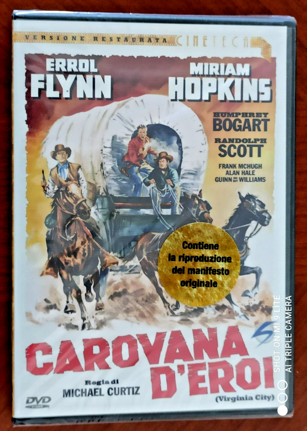 Dvd CAROVANA D'EROI  Michael Curtiz  Errol Flynn Humphrey Bogart  ****NUOVO
