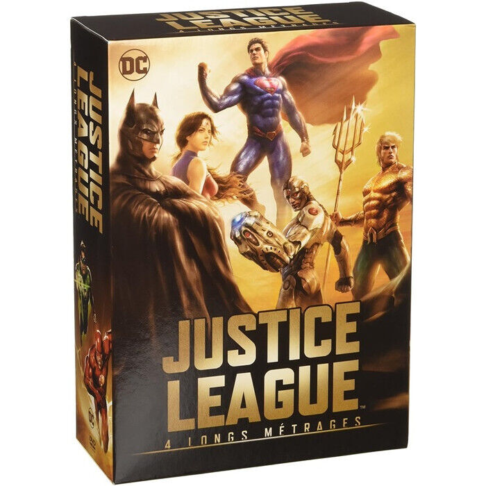 Justice League 4 Lunghi Film Cofanetto DVD Nuova