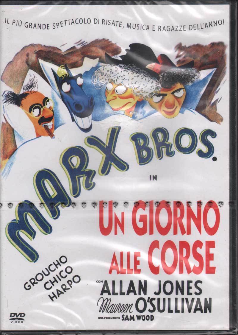 Un Giorno Alle Corse DVD Chico Marx / Groucho Marx / Harpo Marx Nuovo Sigillato