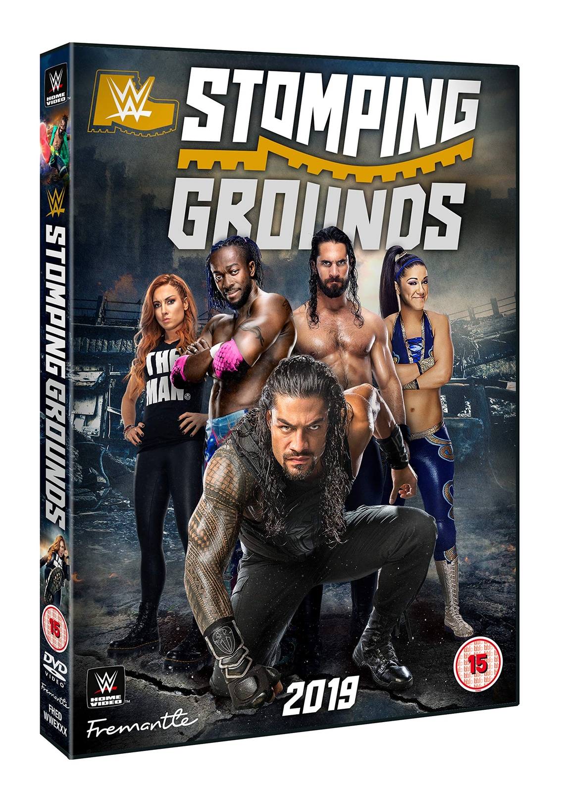WWE: Stomping Grounds 2019 (DVD) Seth Rollins Kofi Kingston Becky Lynch