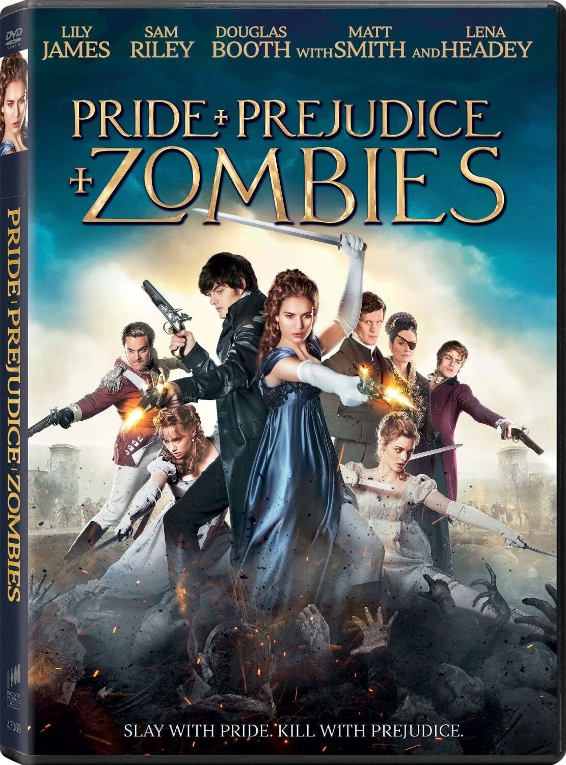 Pride + Prejudice + Zombies (DVD) Lily James Sam Riley Jack Huston Douglas Booth