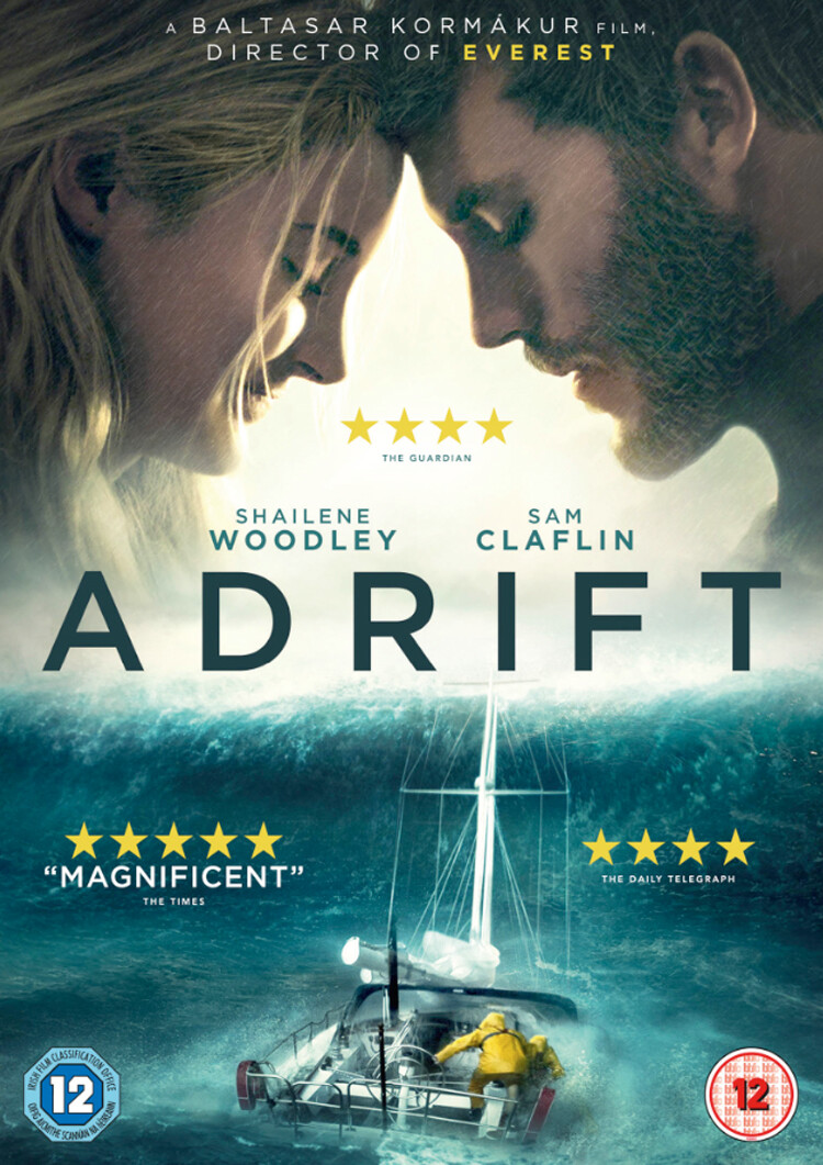 Adrift (DVD) Jeffrey Thomas Elizabeth Hawthorne Grace Palmer Shailene Woodley