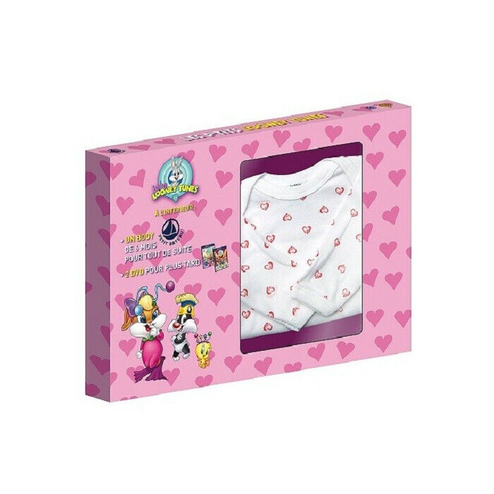 Le Baby Looney Tunes (Volume 1 E 2) + Body 6 Mesi Ragazza Petit Barca DVD Nuova