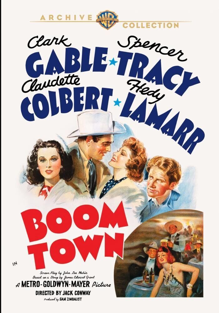 Boom Town (DVD) Clark Gable Claudette Colbert Hedy Lamarr Spencer Tracy