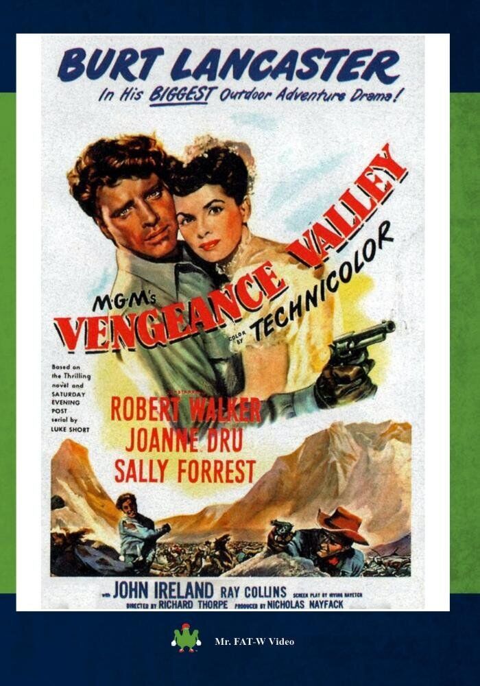 Vengeance Valley (DVD) Robert J. Wilke Robert Walker Sally Forrest Ted de Corsia