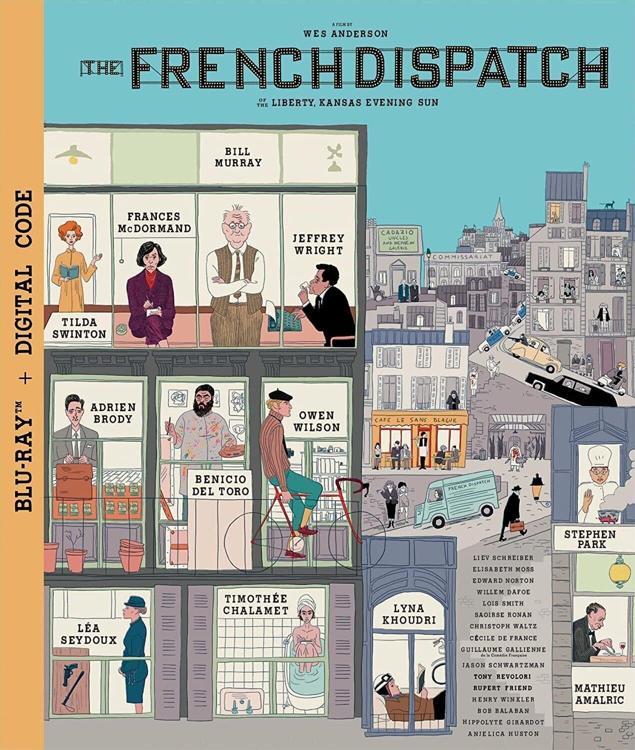 The French Dispatch (Blu-ray) Bill Murray Jeffrey Wright Tilda Swinton